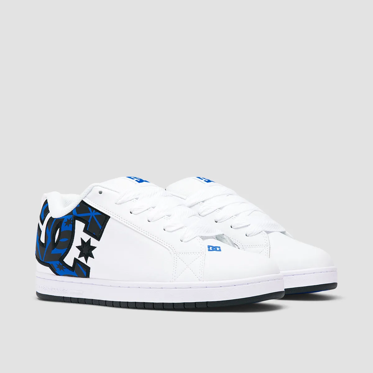 DC Court Graffik Shoes - White/Grey/Blue