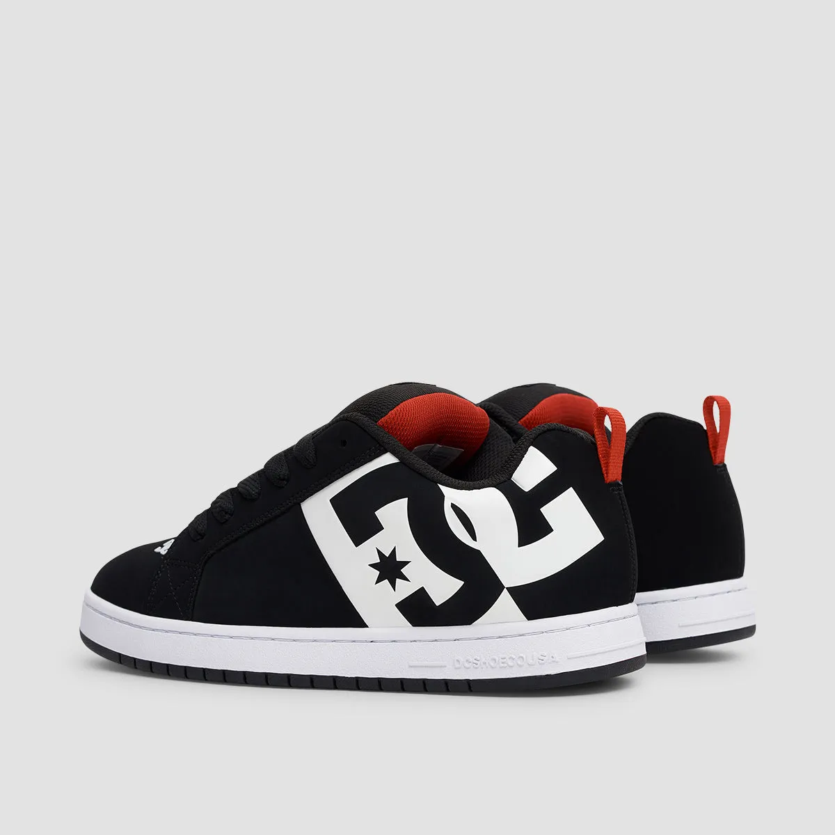 DC Court Graffik SQ Shoes - Black/White/Red