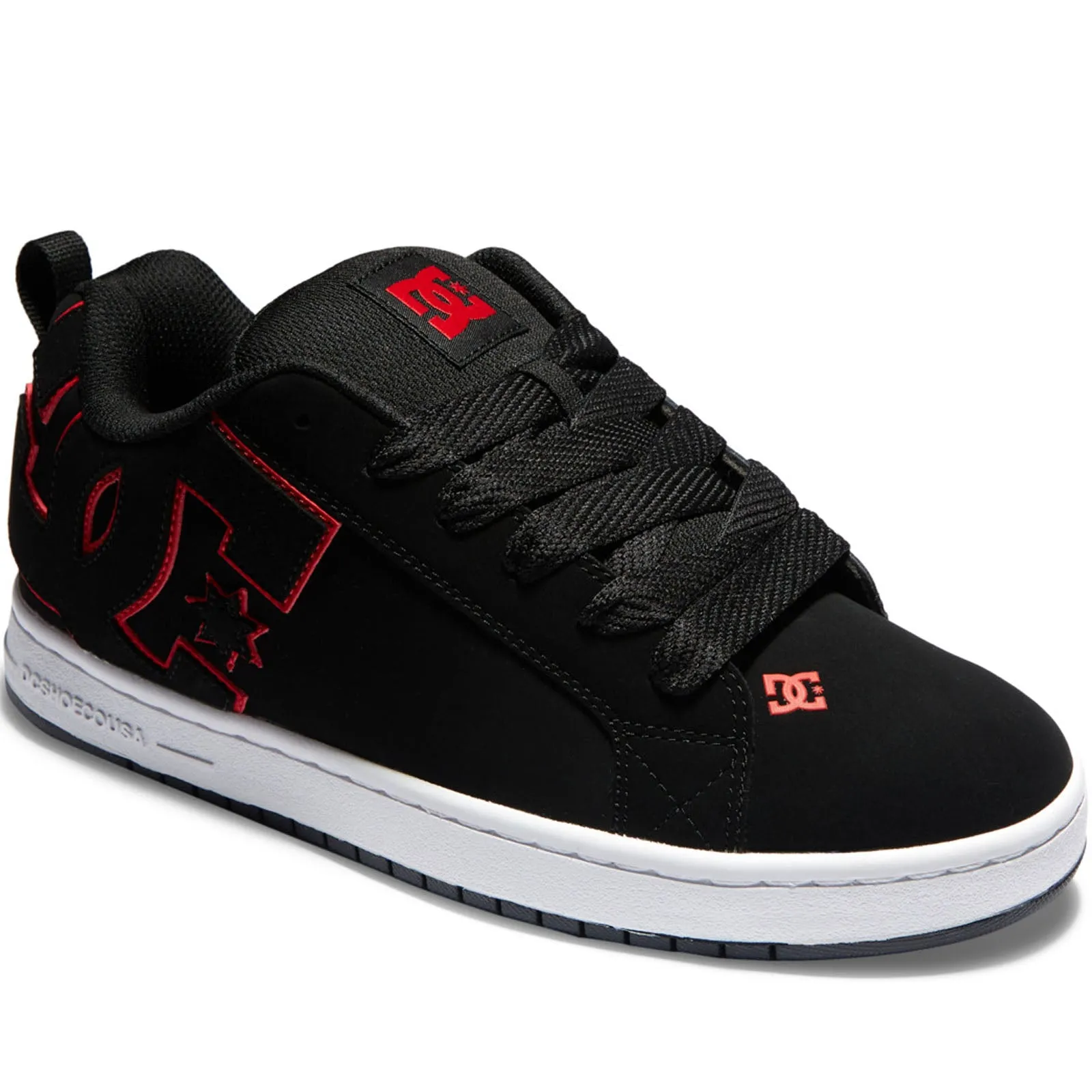 DC Shoes Mens Court Graffik Leather Trainers