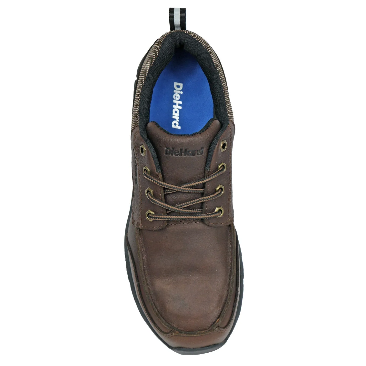 DieHard Mens Sunbird Brown Leather Full-Grain Tumbled Work Shoes