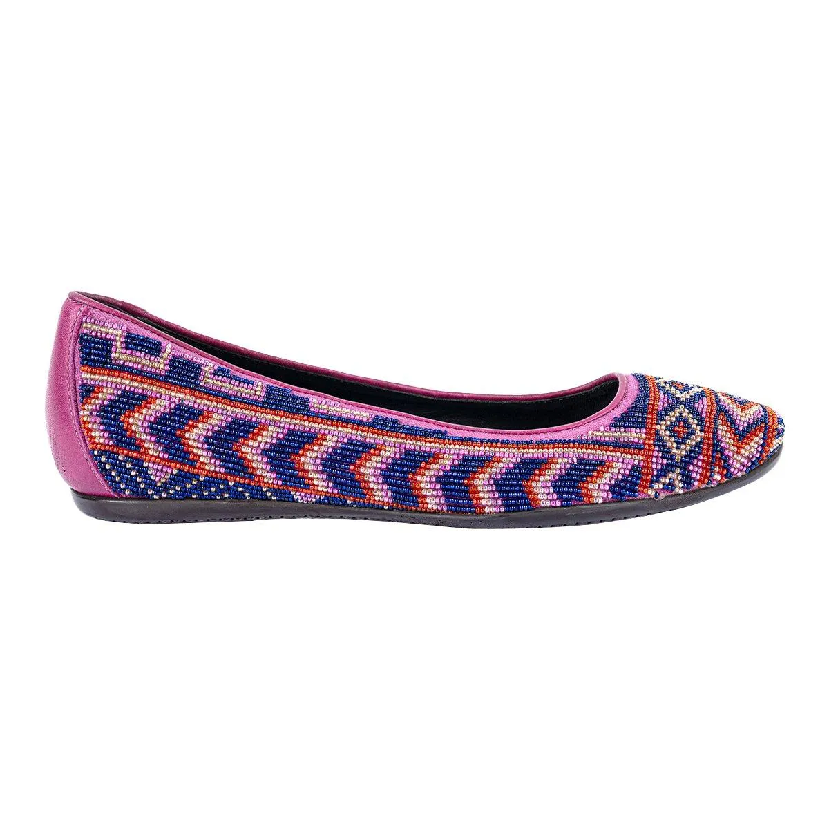 Donald J Pliner Donald J. Pliner Hasin Aztec Ballerinas Fabric Multicolour Colour For Women