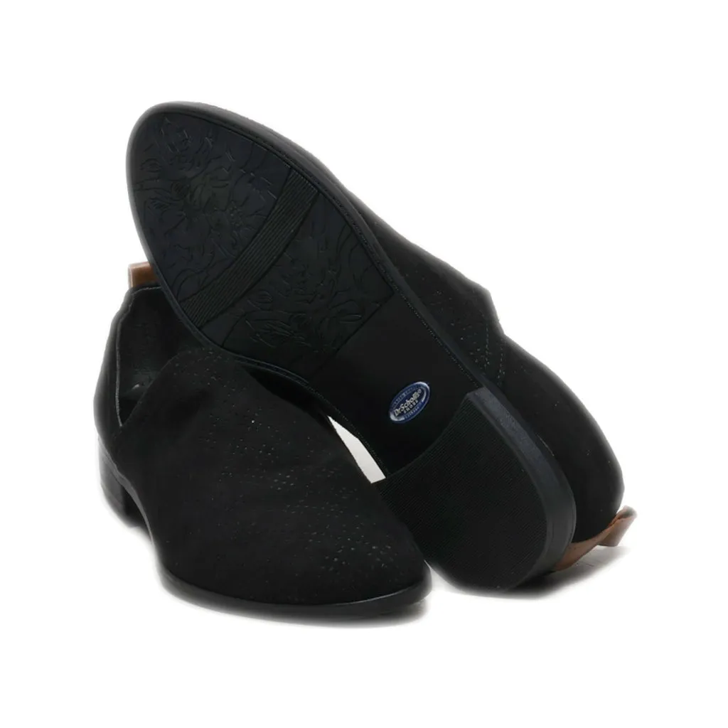 Dr. Scholl'S Slip Ons Suede Black Colour For Women