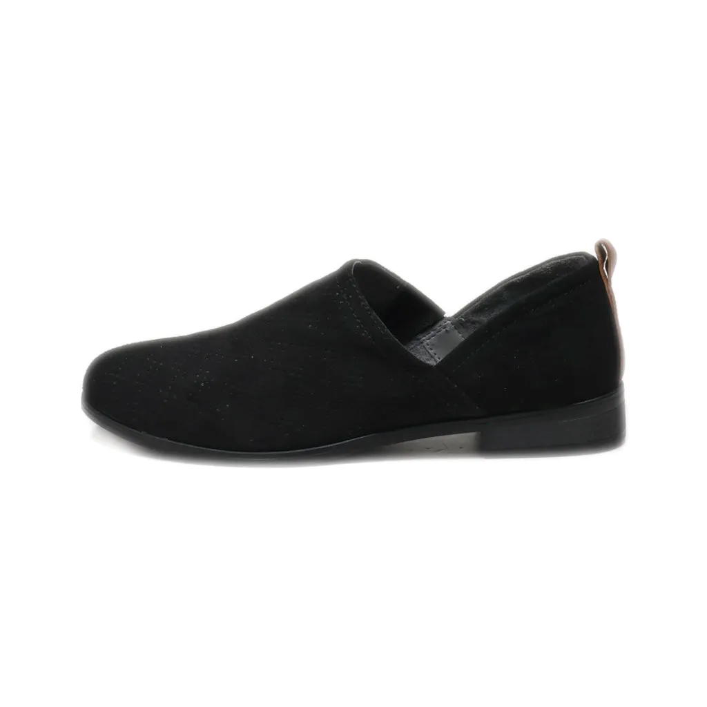 Dr. Scholl'S Slip Ons Suede Black Colour For Women