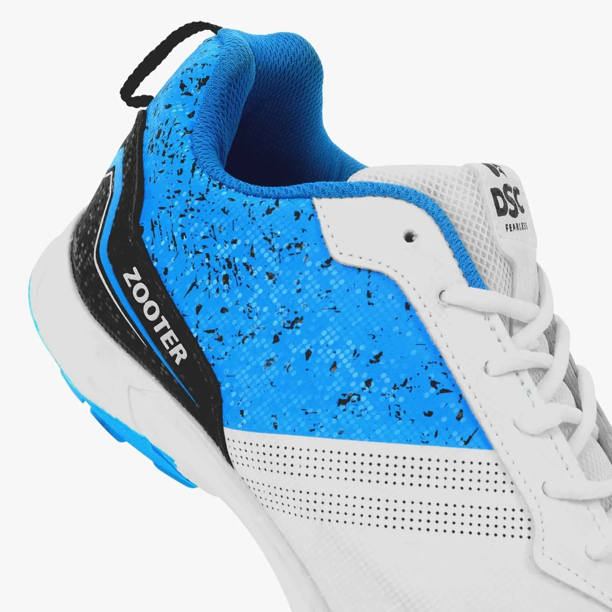 DSC Zooter Cricket Shoes (White/Blue)