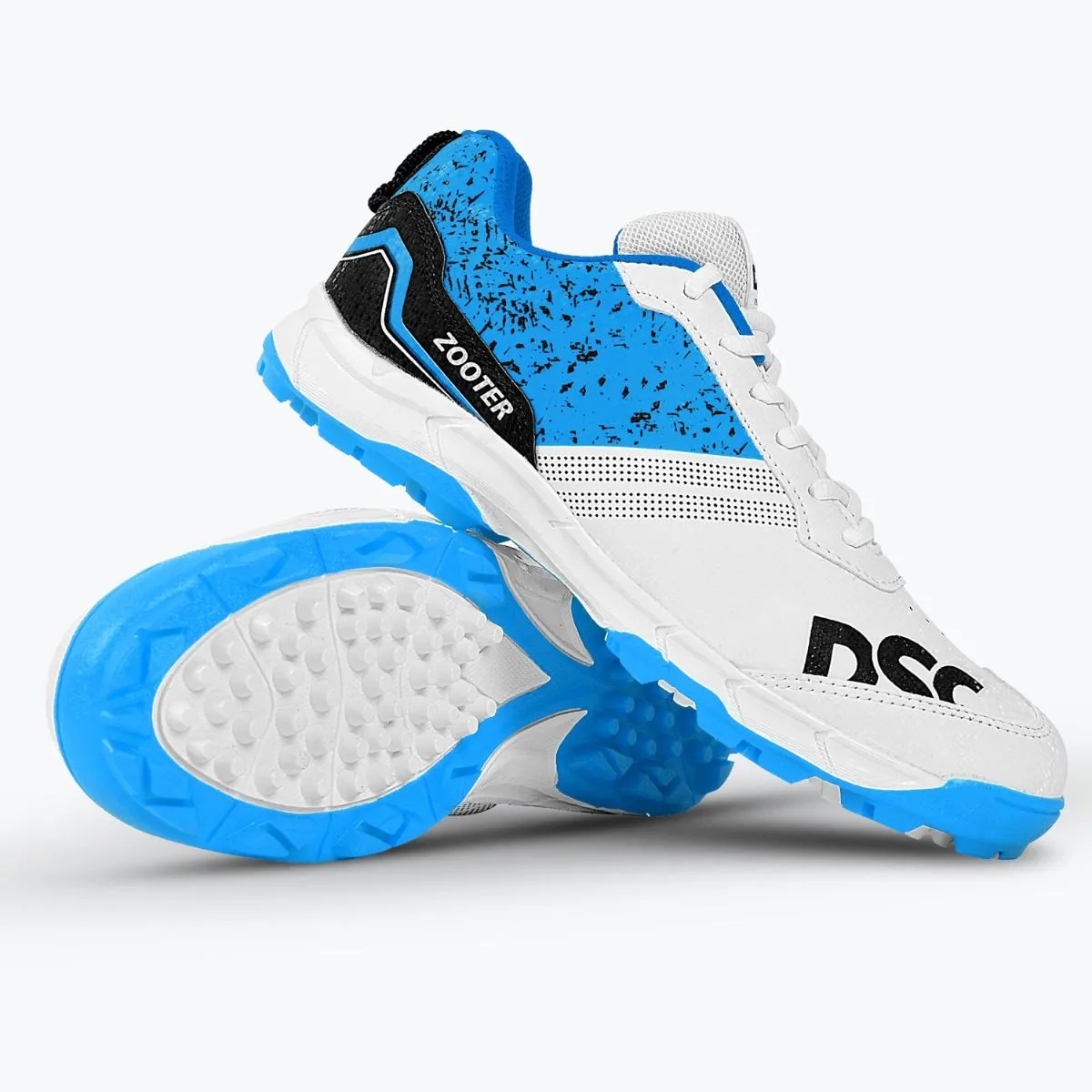 DSC Zooter Cricket Shoes (White/Blue)