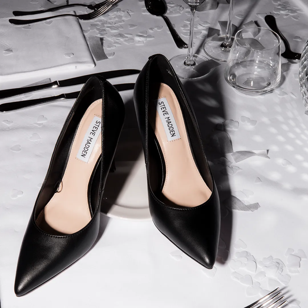 Evelyn-E Pump BLACK LEATHER