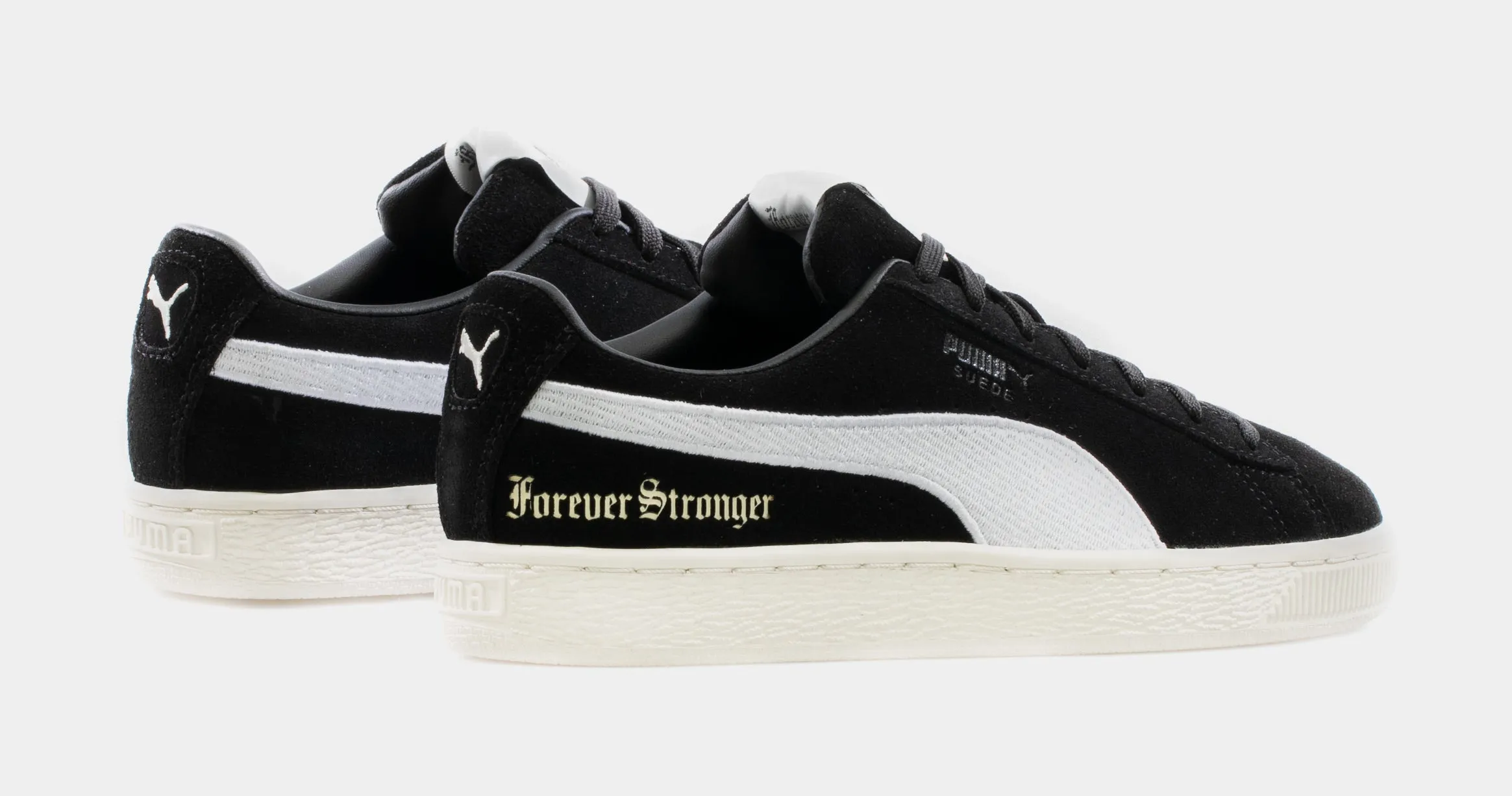 Forever Stronger Suede X Lauren London Womens Lifestyle Shoe (Black/White)