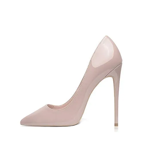 GENSHUO Women Fashion Pointed Toe High Heel Pumps Sexy Slip On Stiletto Party Shoes