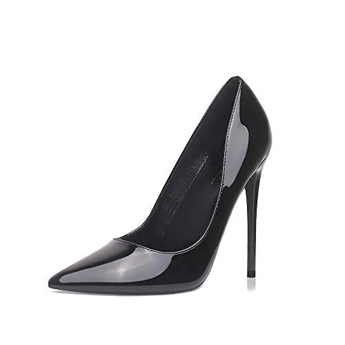 GENSHUO Women Fashion Pointed Toe High Heel Pumps Sexy Slip On Stiletto Party Shoes