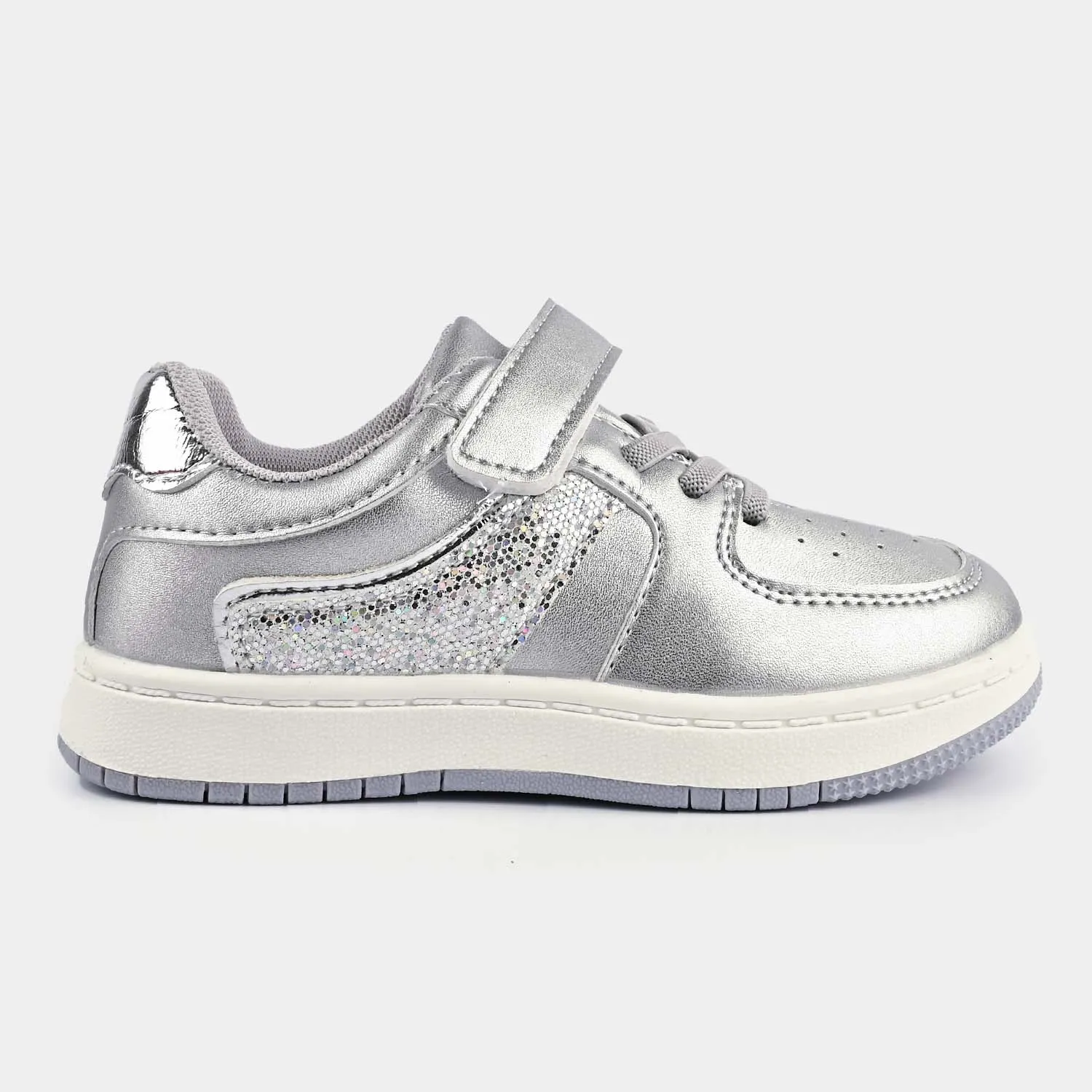 Girls Sneakers 5722-2-SILVER