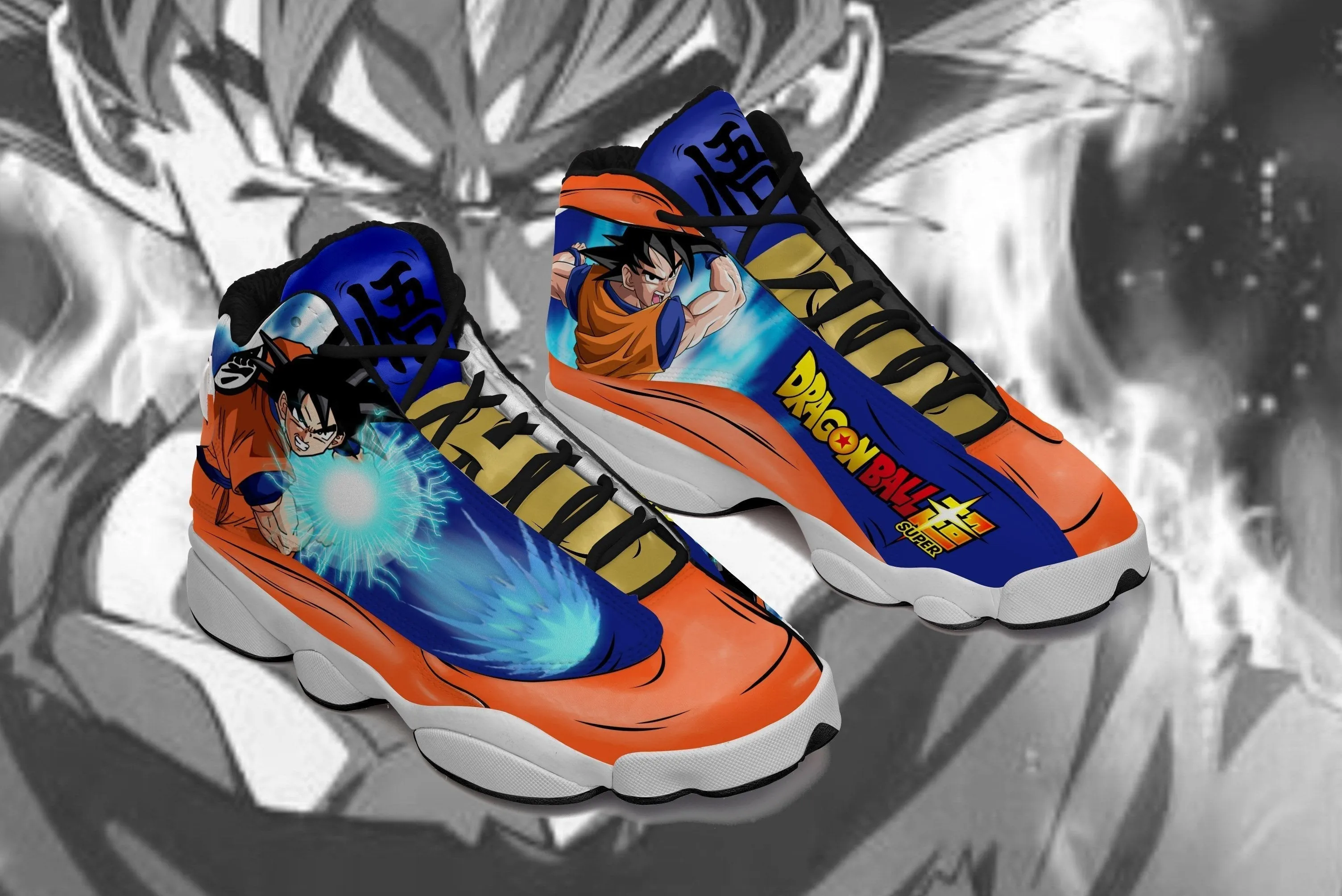 Goku Sneakers Kamehameha Custom Anime Dragon Ball Shoes