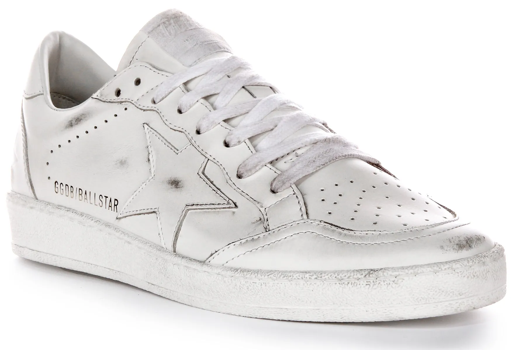 Golden Goose Ball Star In White For Men