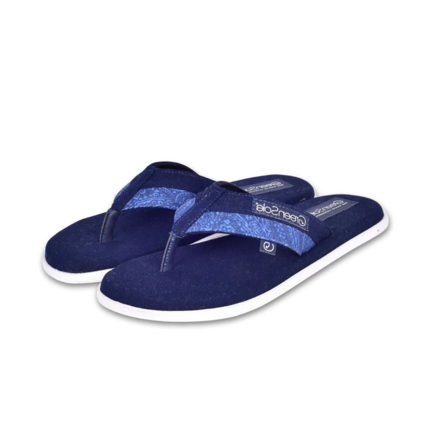 GREENSOLE AMARON JAZZY MEN'S SLIPPERS - DENIMBLUE