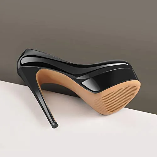 High Heel Stiletto Pumps With Closed Toe Slip-On