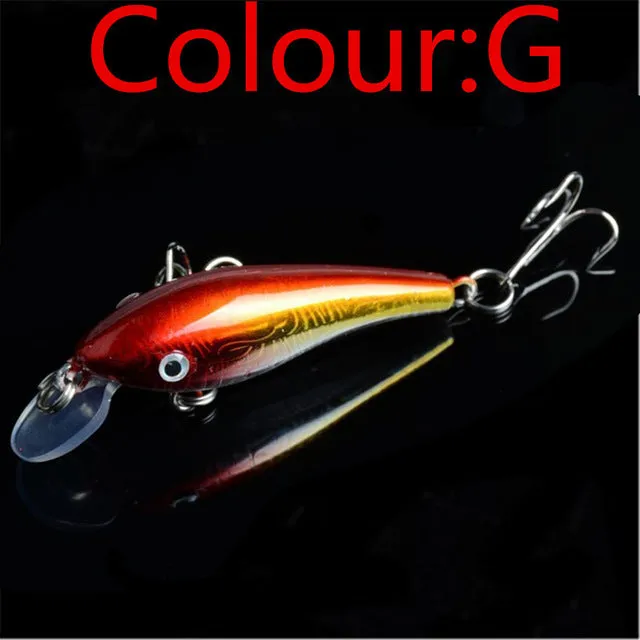 Hot Sell Crank bait Fishing Lure 57mm 4.4g Hard Bait Wobbler Crank Bait Floating Lure 1.5-3.5M Artifical Peche 8 # Hook FA-320