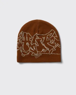 Huf Outlines Skull Beanie - Russet