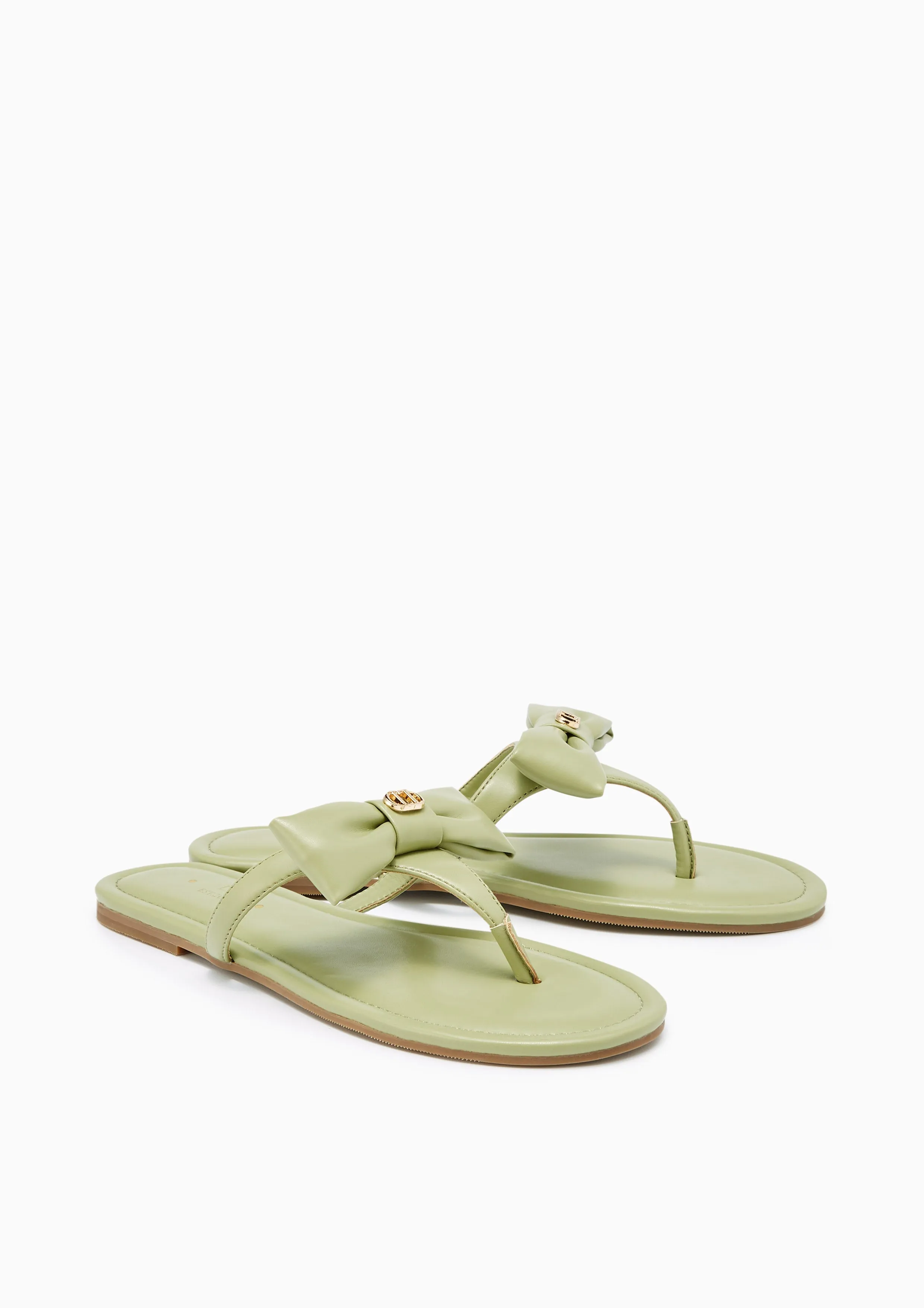 Ivy Flat Sandals - Green