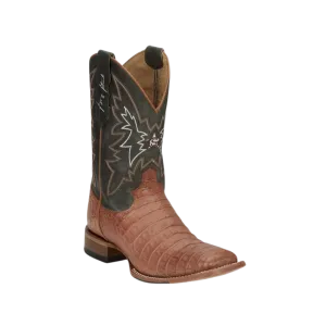 Justin Men's George Strait Haggard 11" Vintage Green Cowhide Boots