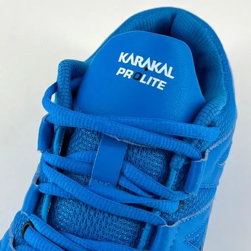 Karakal Pro Lite Indoor Squash Court Shoes Lightweight Non Slip Arch Support Blue Trainer