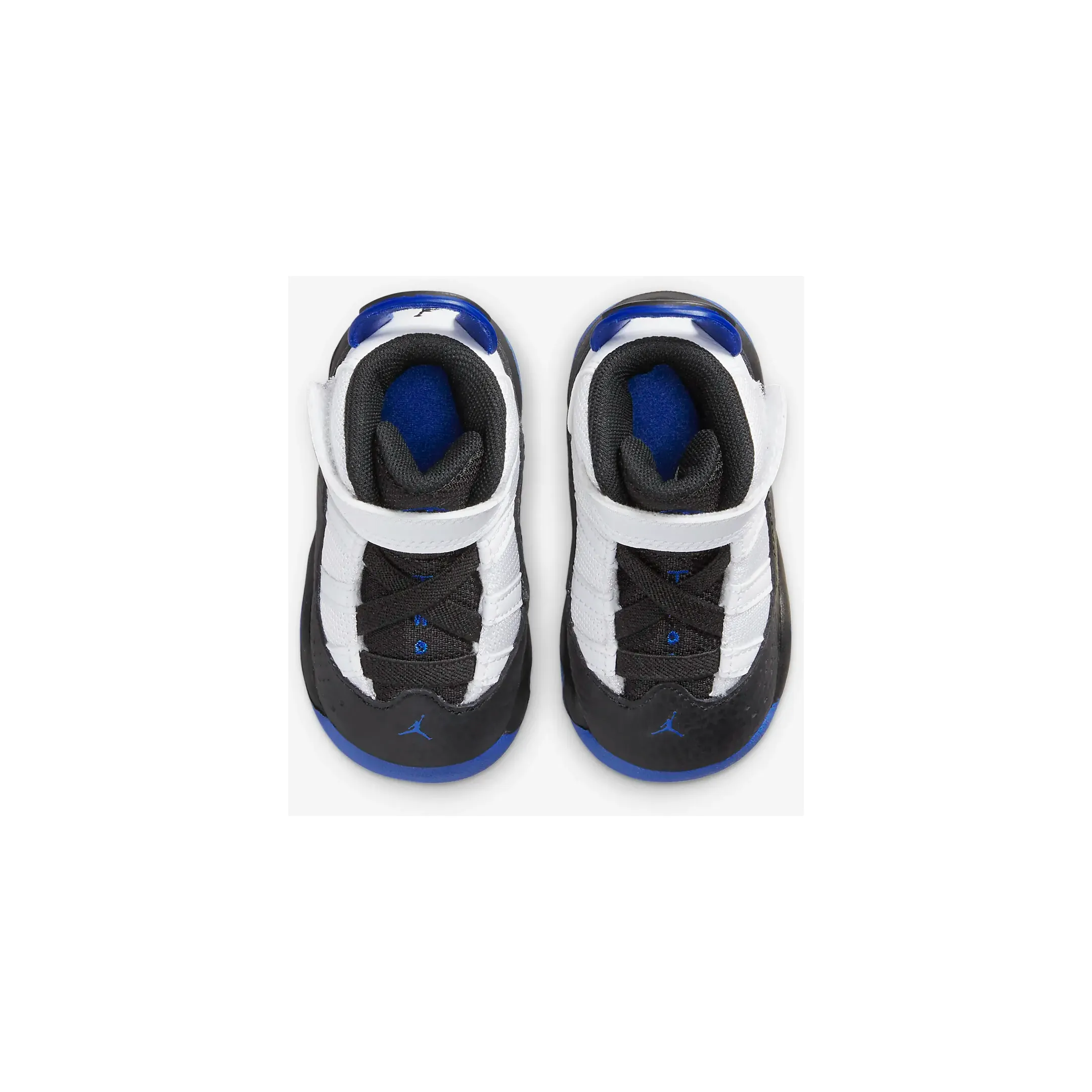 Kid's Jordan 6 Rings TD Shoes - White / Black / Game Royal