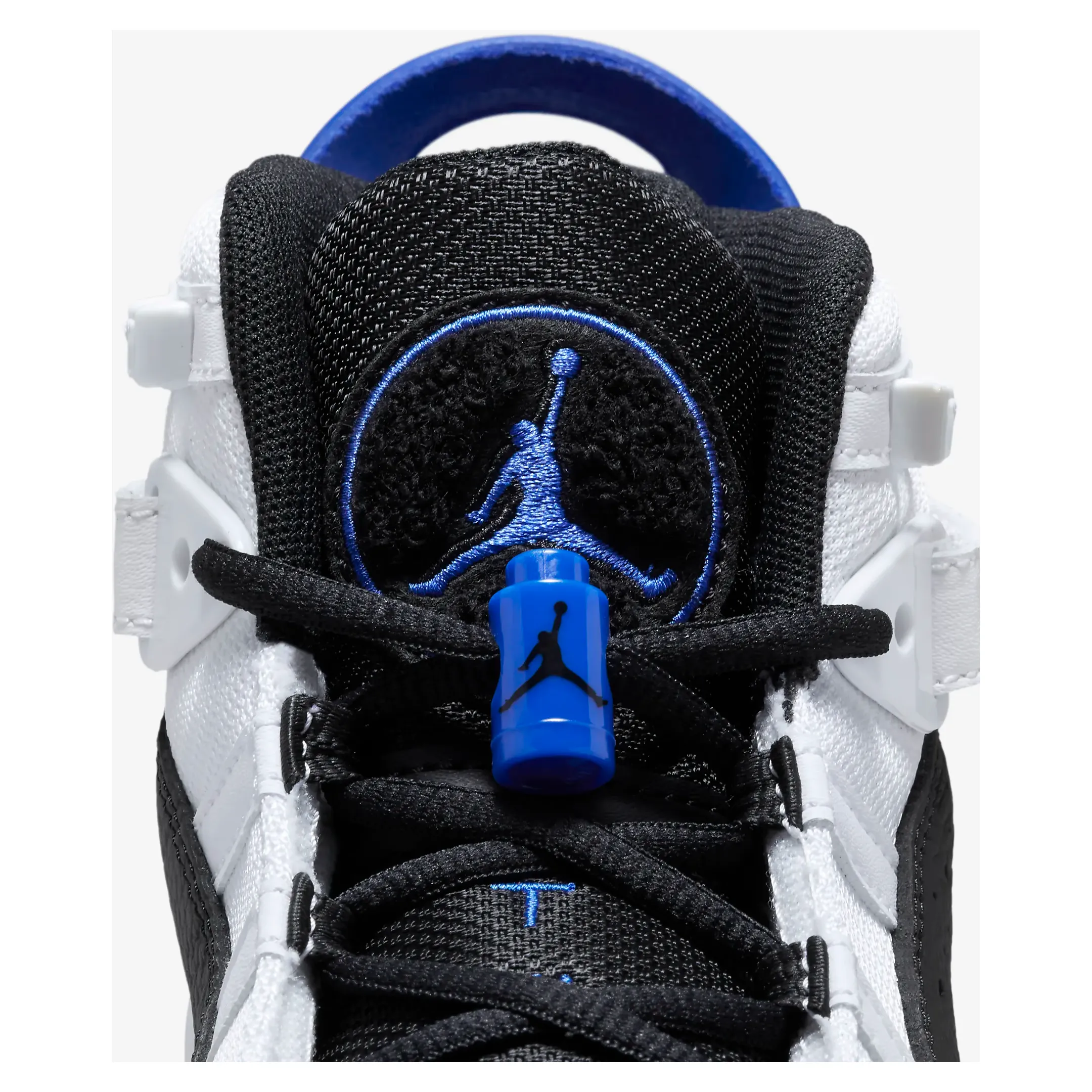 Kid's Jordan 6 Rings TD Shoes - White / Black / Game Royal