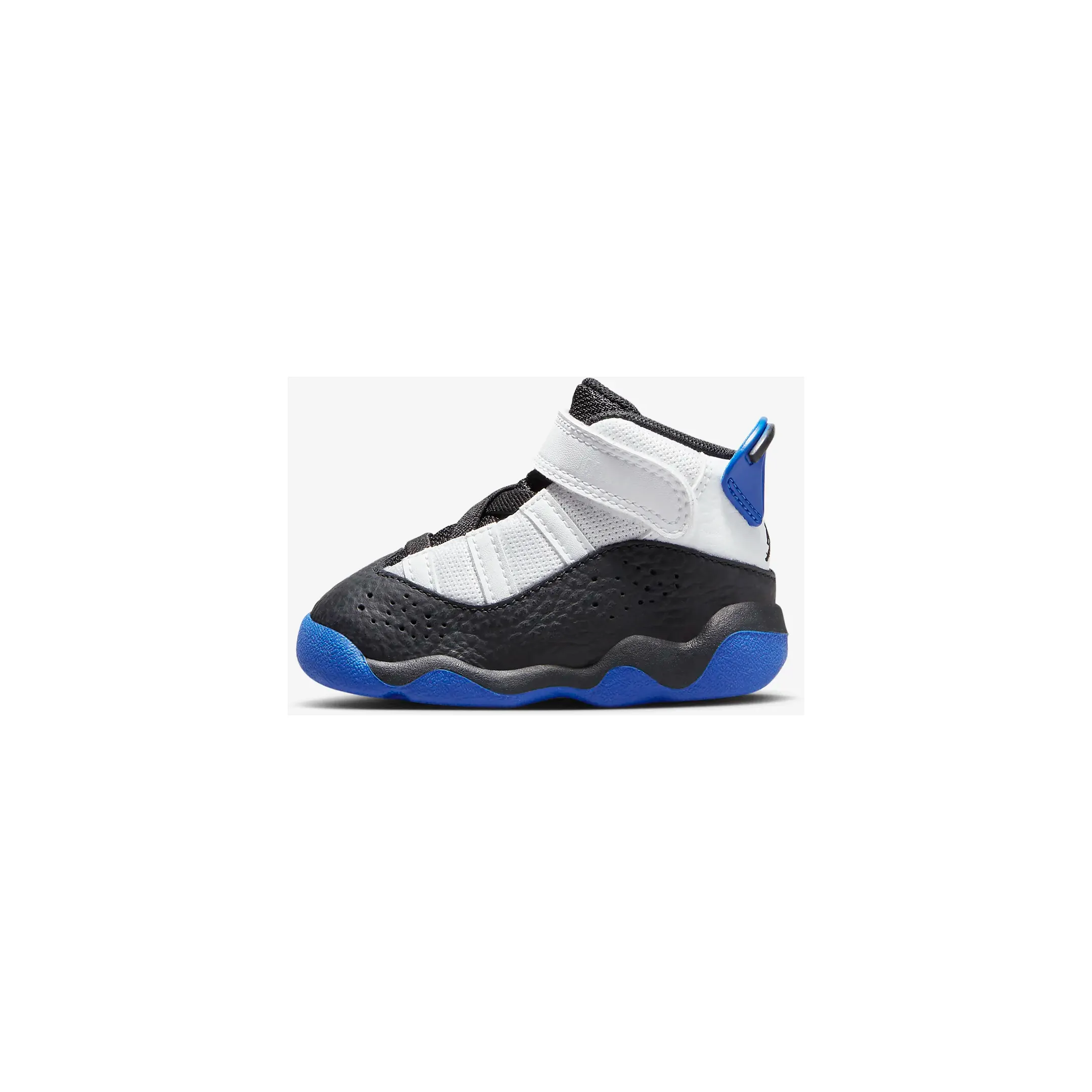 Kid's Jordan 6 Rings TD Shoes - White / Black / Game Royal