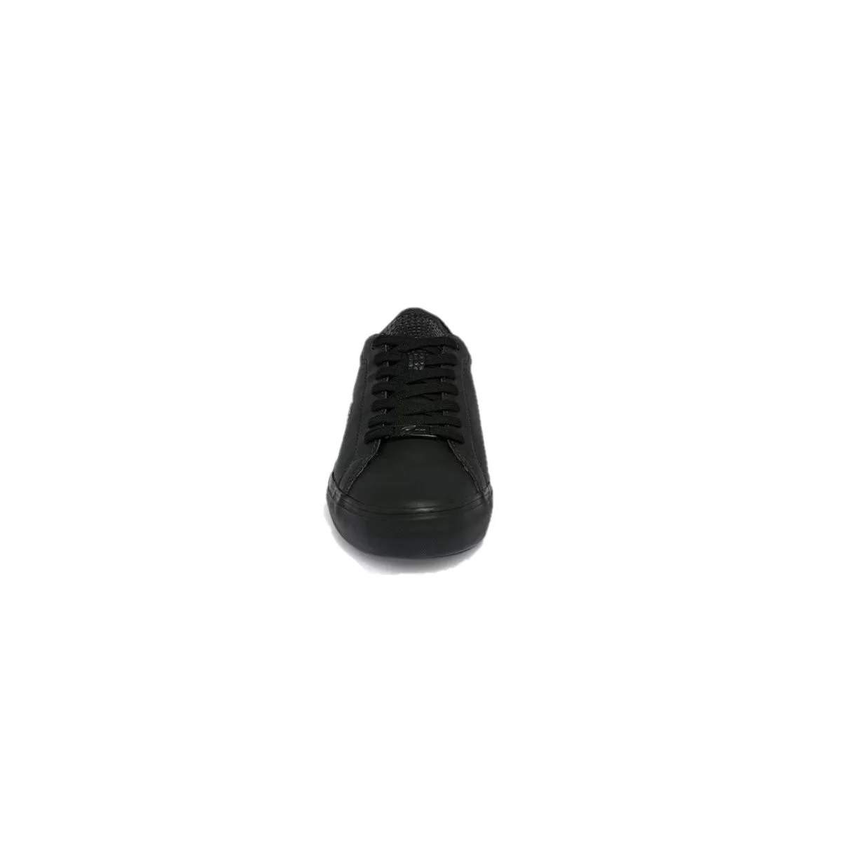 LACOSTE 7-41SMA003002H POWERCOURT MN'S (Medium) Black/Black Leather Lifestyle Shoes