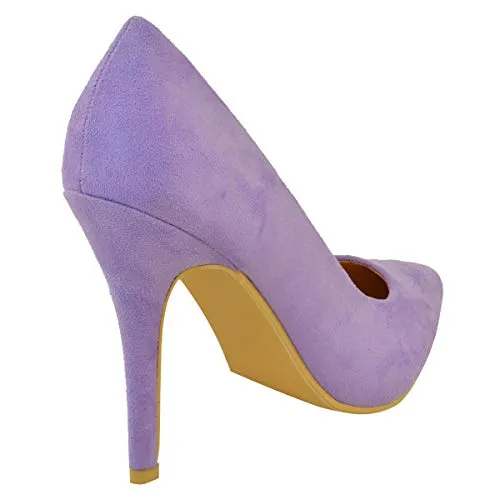 Ladies Low MID HIGH Heel With Pointed Toe Pumps In Court Shoes Style