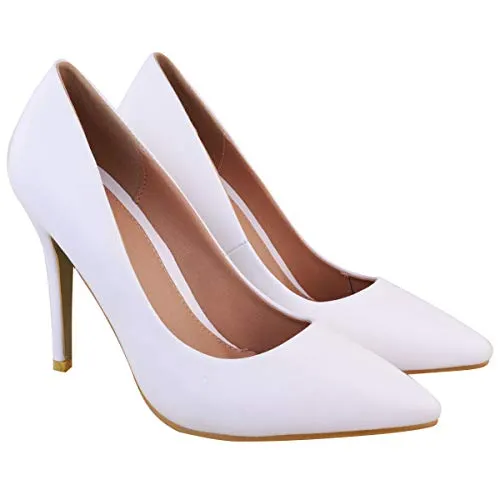 Ladies Low MID HIGH Heel With Pointed Toe Pumps In Court Shoes Style