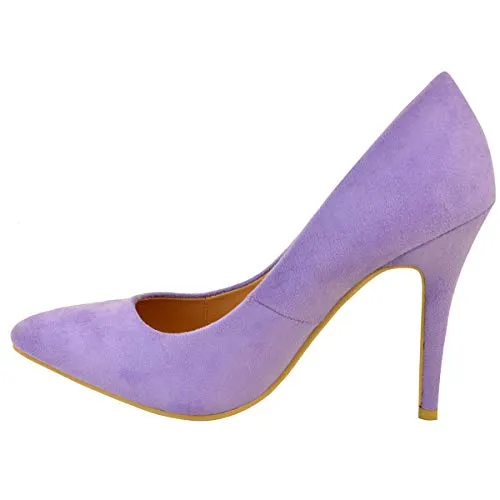 Ladies Low MID HIGH Heel With Pointed Toe Pumps In Court Shoes Style