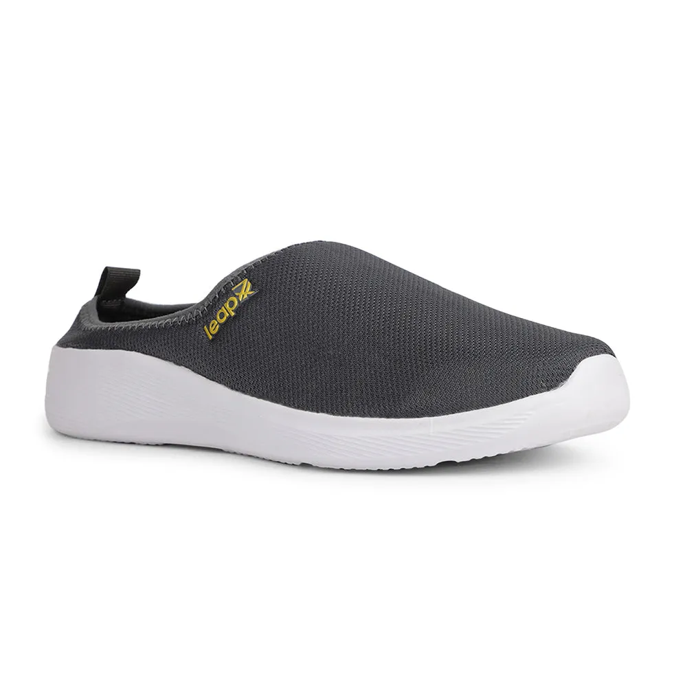 Leap7x Casual Dark Grey Slip-on Mule For Men VESTER-1 By Liberty