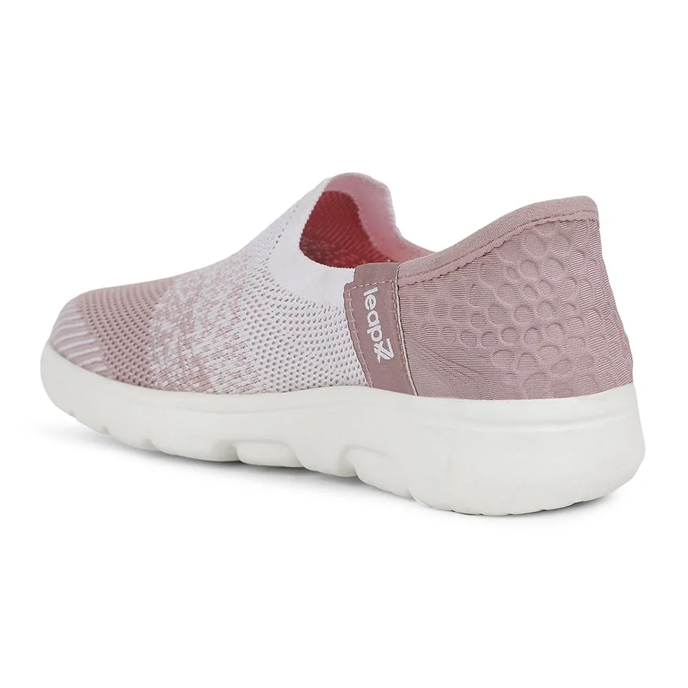 Leap7x Casual Peach Non Lacing Shoes For Kids EAZYGO-10N By Liberty