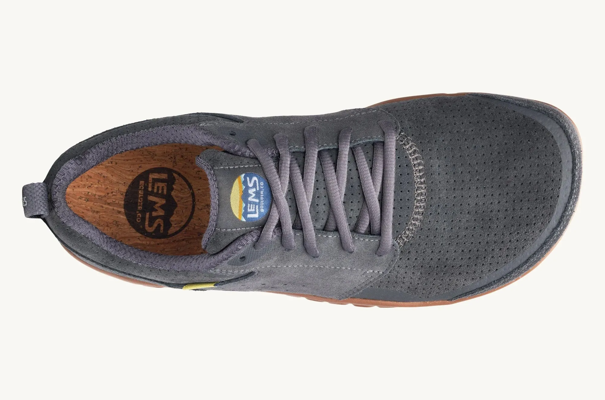 Lems Primal Zen Unisex Suede - Graphite