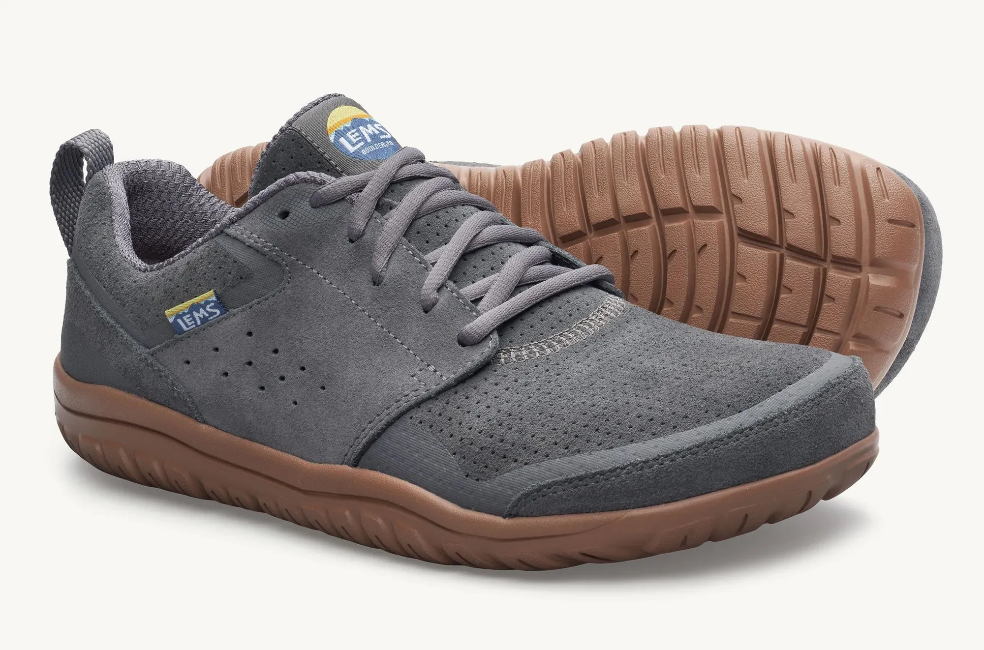 Lems Primal Zen Unisex Suede - Graphite