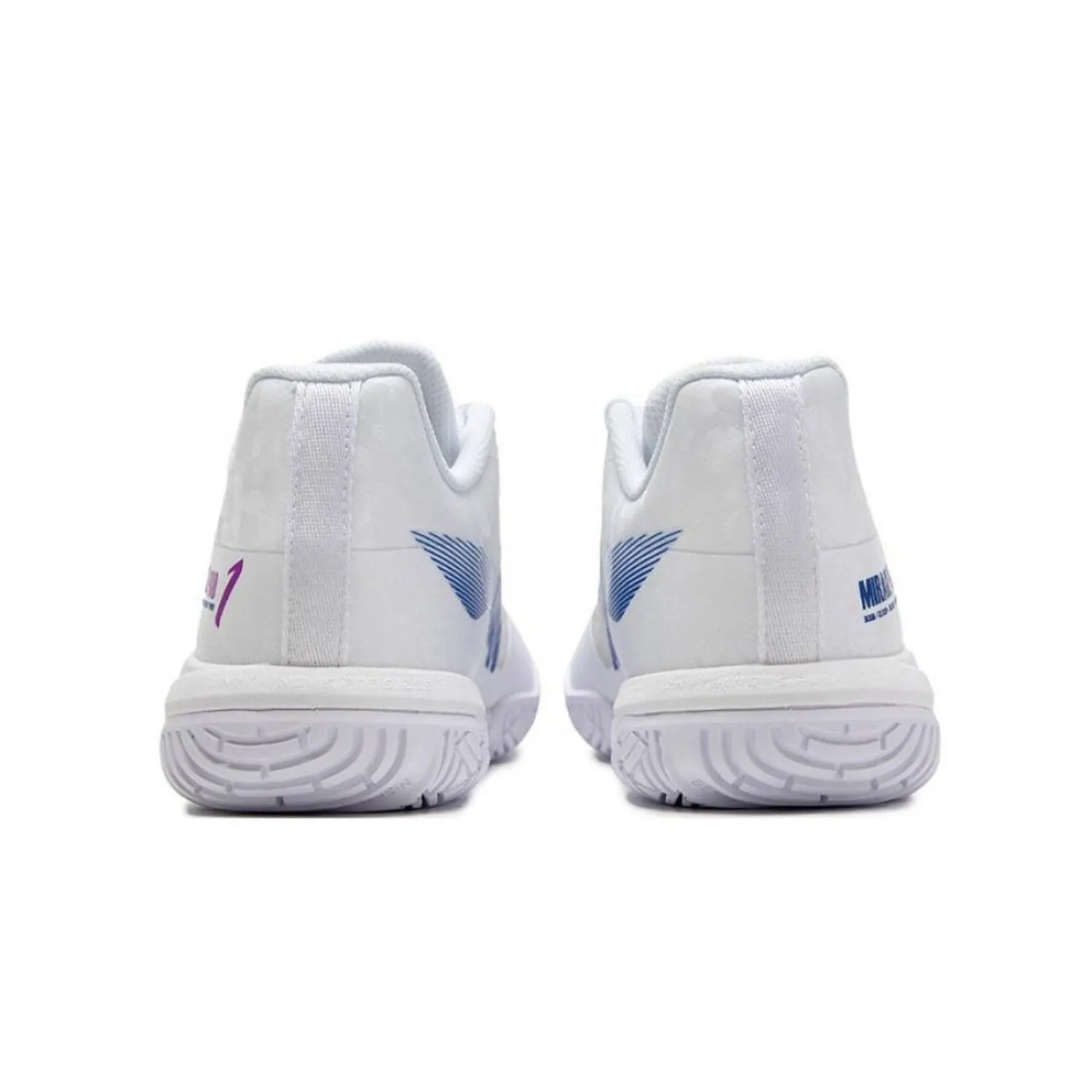 Li-Ning Shadow Pro Professional Badminton Shoes, Standard White/Neon Fuschia Purple