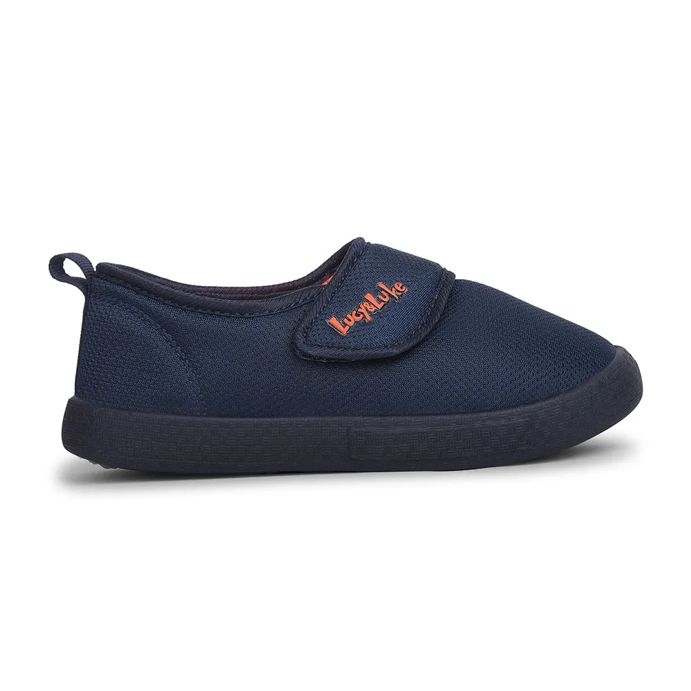 Lucy & Luke Casual Navy Blue Non Lacing Shoes For Kids BASTIAN82E By Liberty