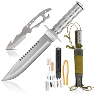 Maxam 12-Piece Survival Knife Set