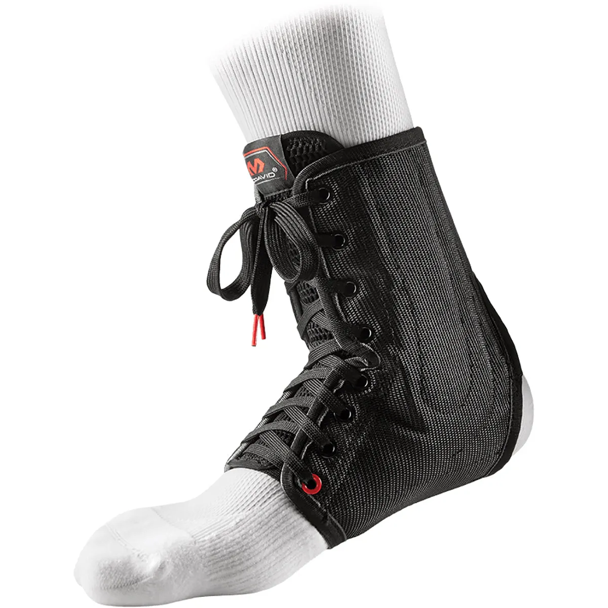 McDavid Lace-Up Ankle Brace with Stays - Black