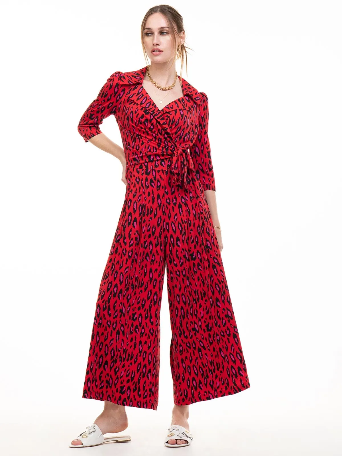 Melissa Jumpsuit (Red Animal)