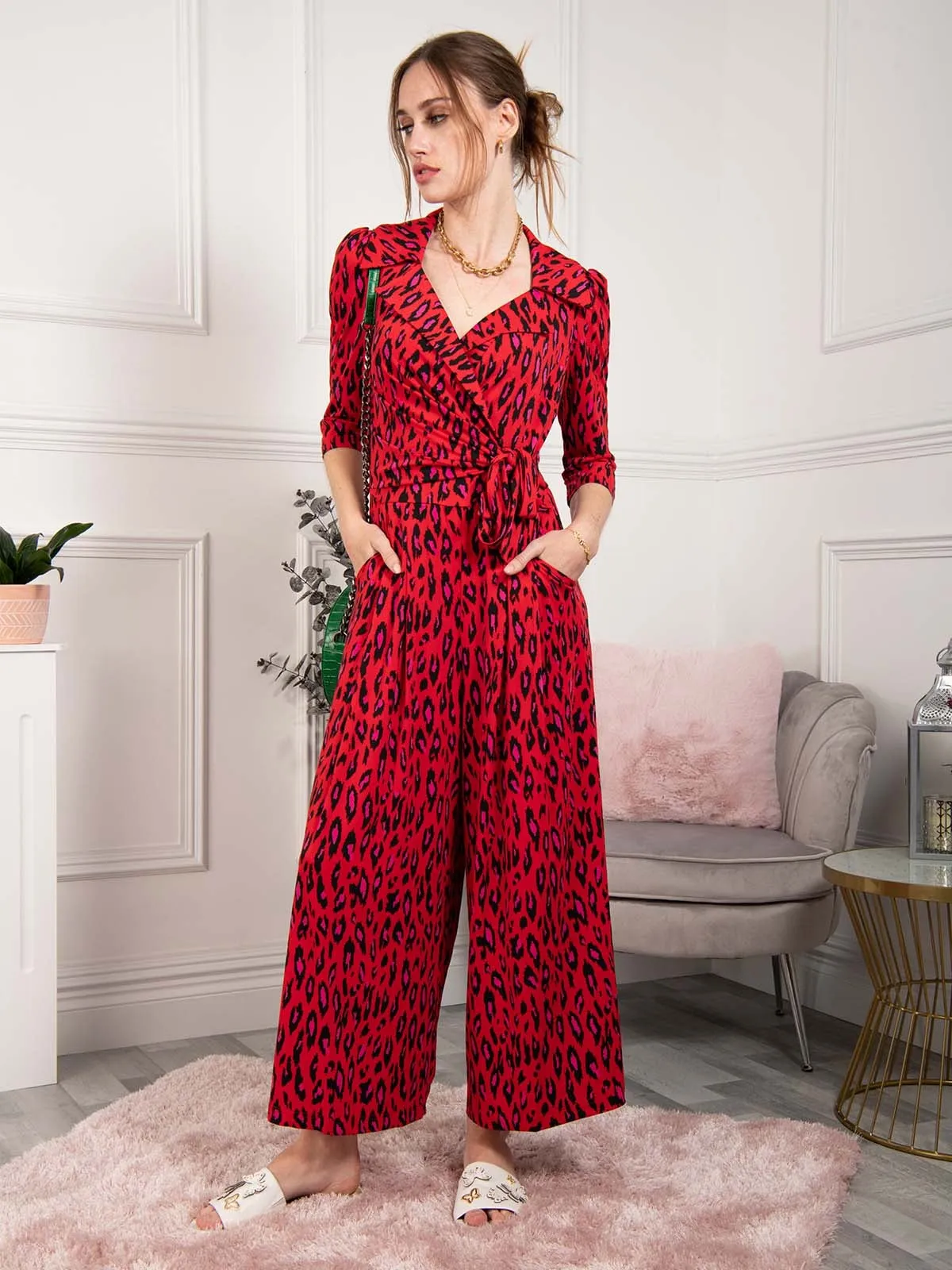 Melissa Jumpsuit (Red Animal)