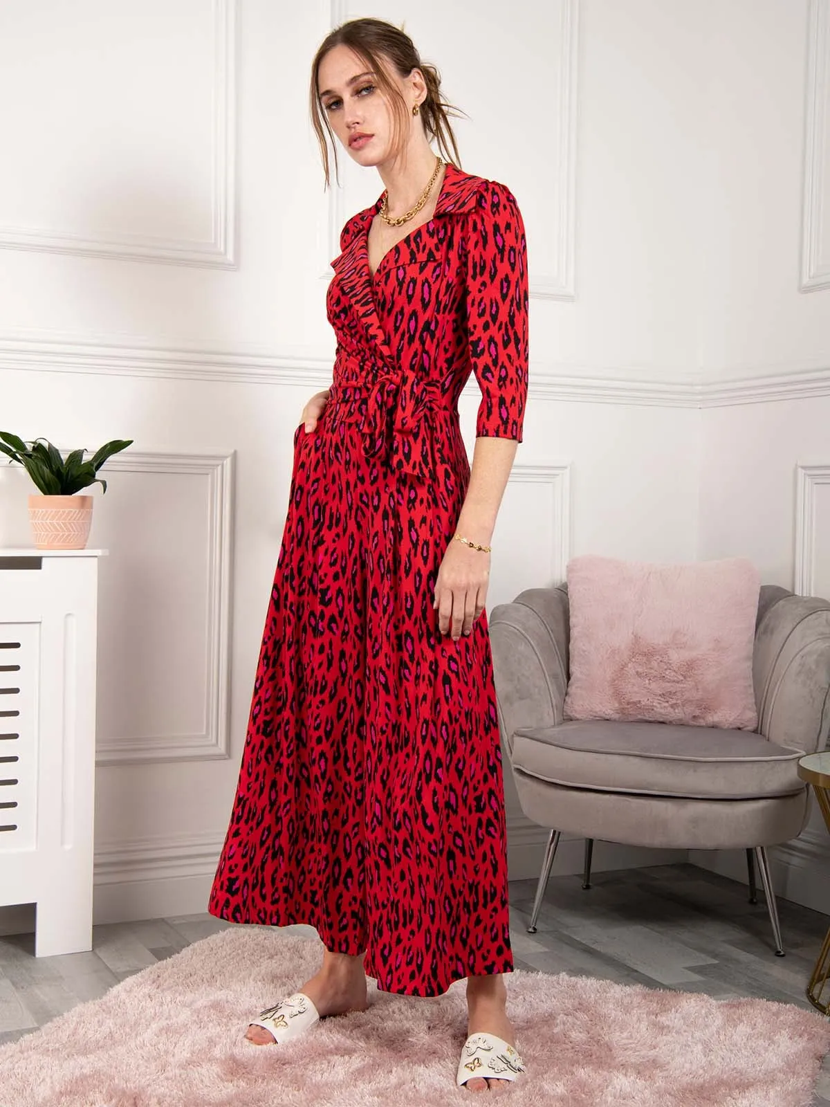 Melissa Jumpsuit (Red Animal)