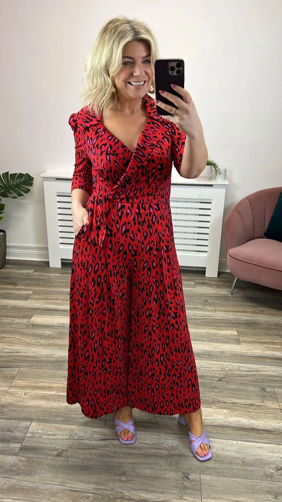 Melissa Jumpsuit (Red Animal)