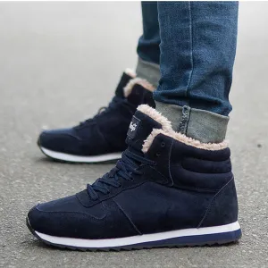 Men Ankle Boots Warm  LAKESHI