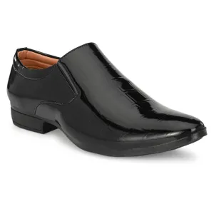 Men's Black Patent  Slip on Formal