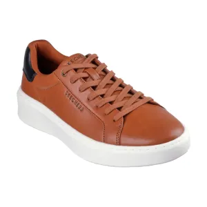 Mens Skechers Court Break - Suit Sneaker Shoes Cognac