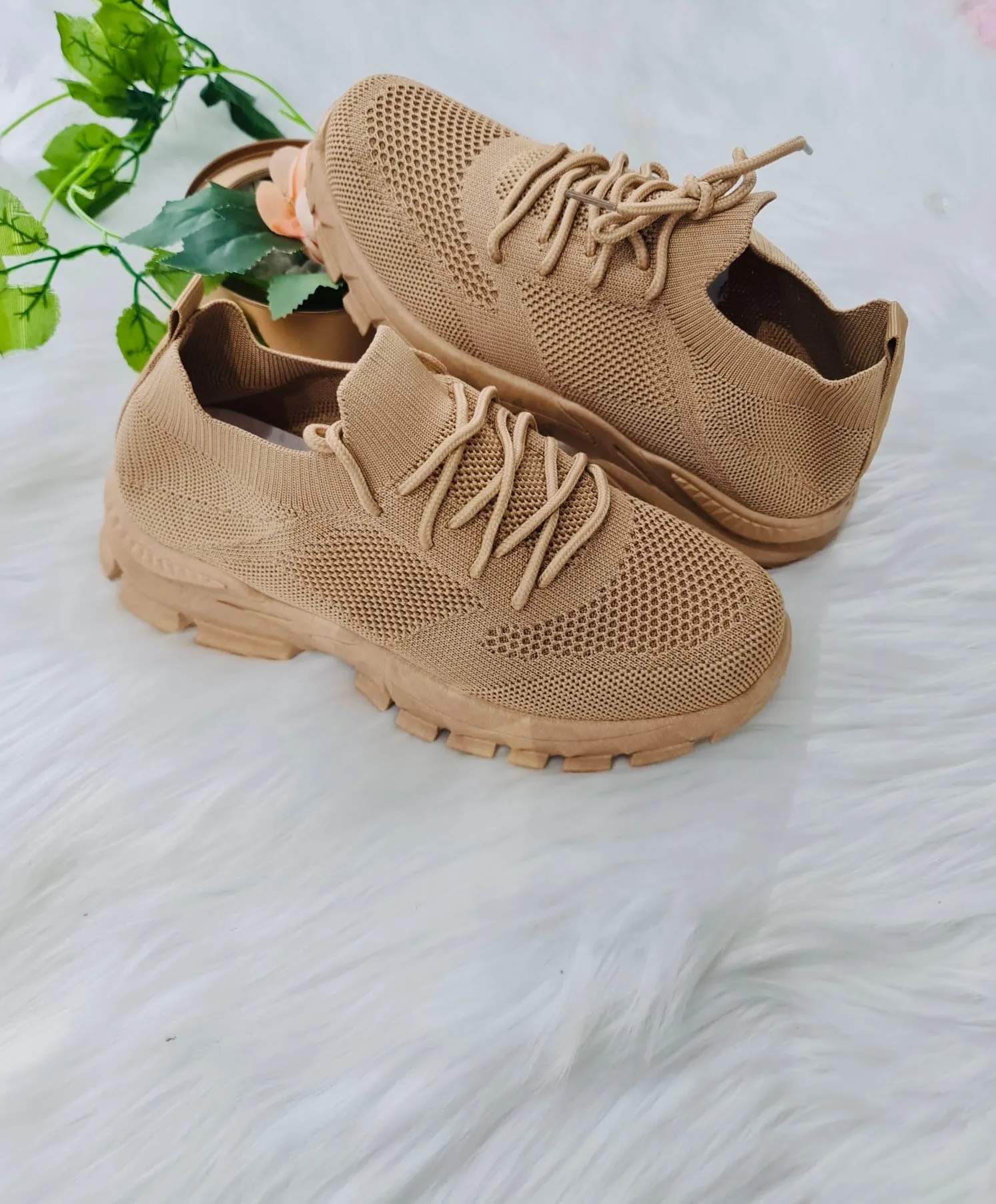 Miami Sock Trainers - Tan