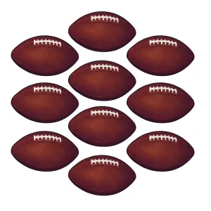 Mini Football Cutouts 11.43cm 10pk