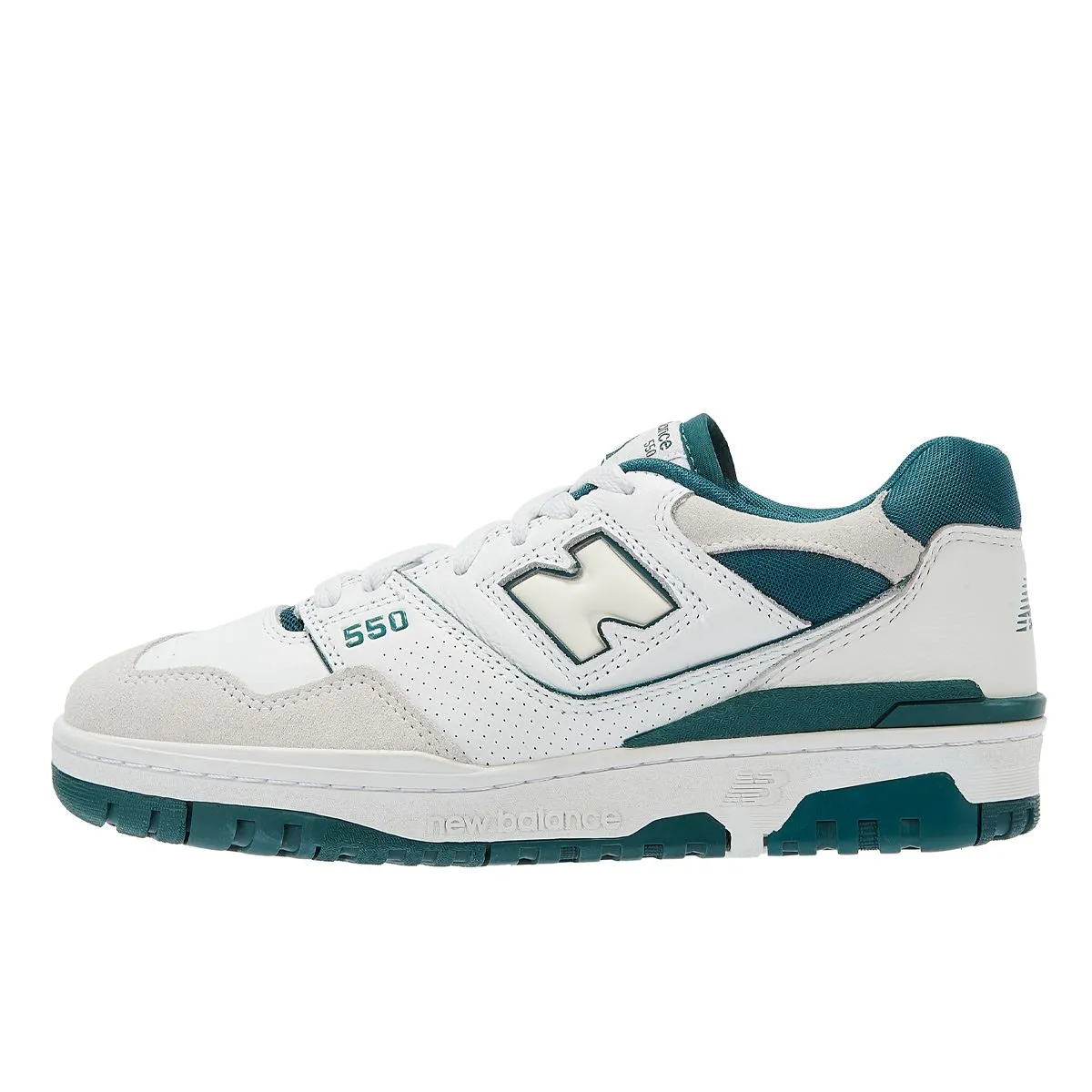 New Balance 550 White/Green Trainers