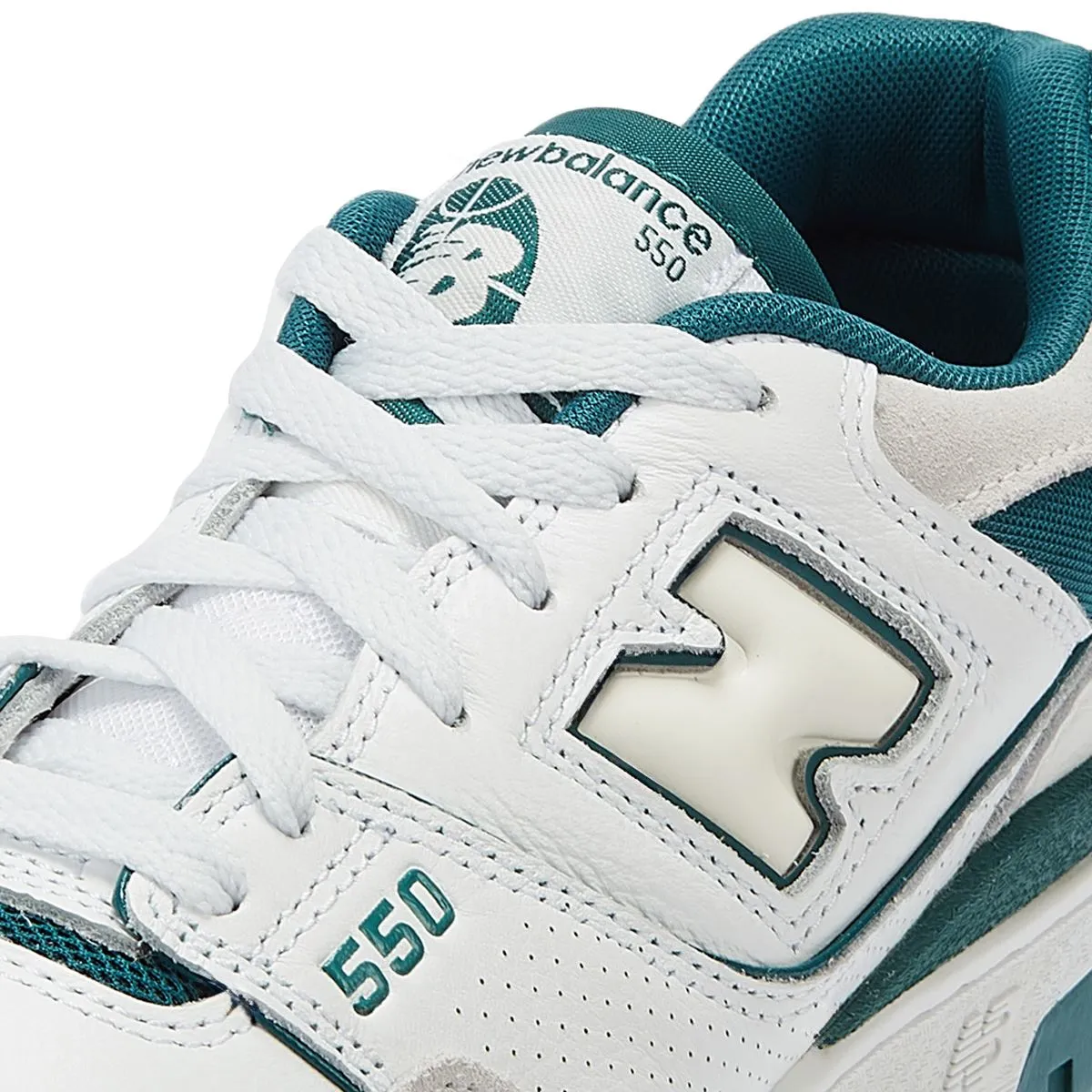 New Balance 550 White/Green Trainers