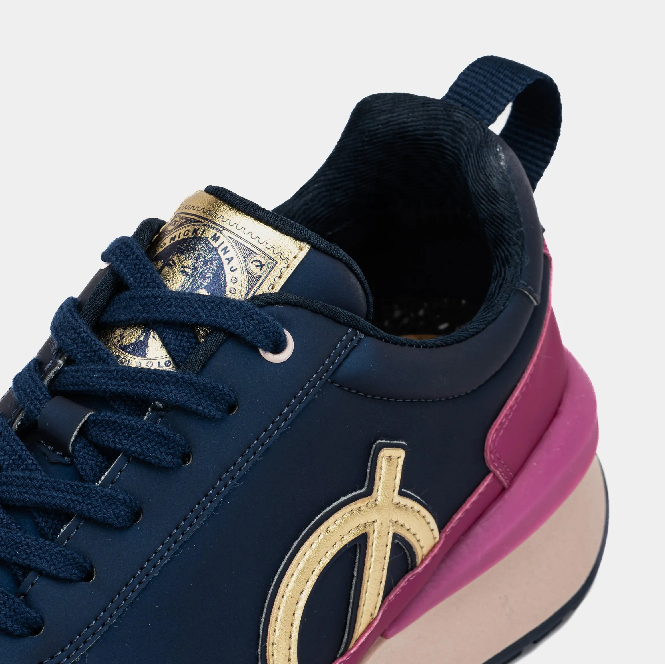 Nicki Minaj x Fusion Press Play Womens Lifestyle Shoes (Metallic Navy/Gold)